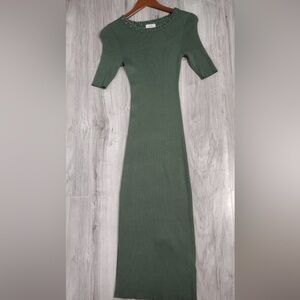Camila Coello Elegant Green Knit Dress size S brand new w tags